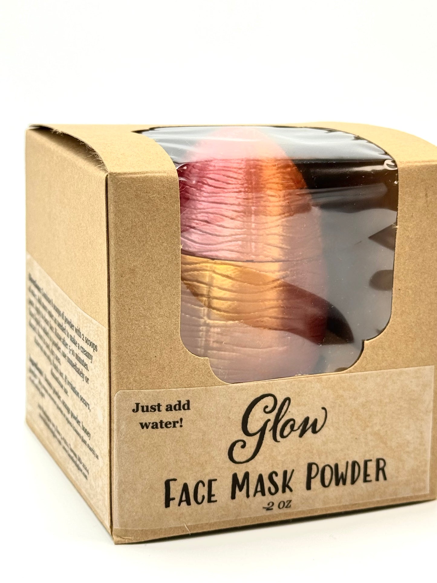 GLOW Face Mask Powder Blend - Glow with Banana, Orange & Honey | All-natural skincare gifts for all skin types