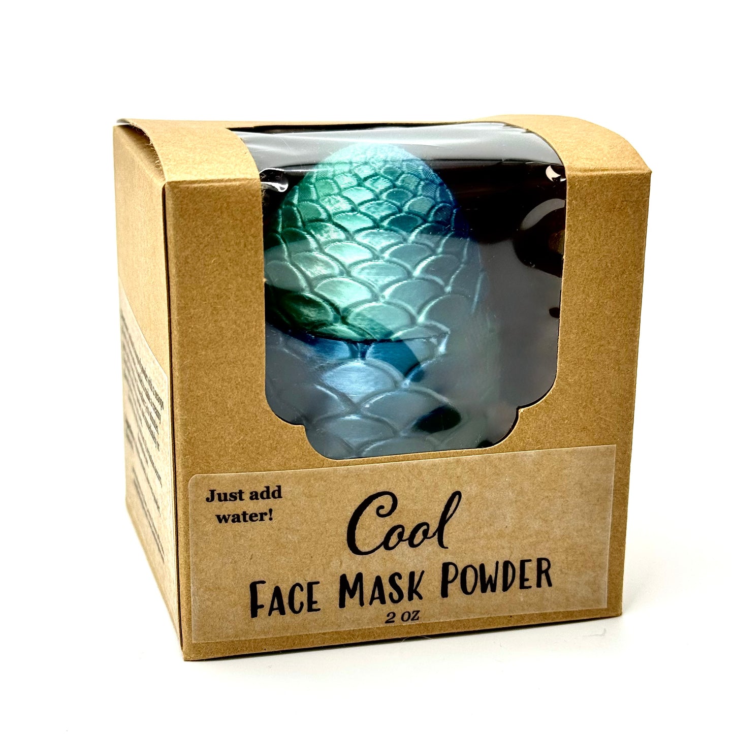 COOL Powder Face Mask - Winter Skin Itch Relief with Aloe Vera, Chamomile, and Colloidal oatmeal | All-natural skincare gifts for sensitive winter skin (vegan)