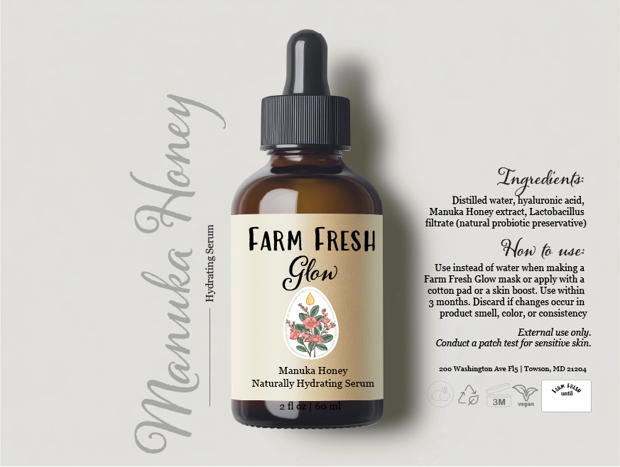 Plant-Based Hyaluronic + Manuka Honey Probiotic Serum