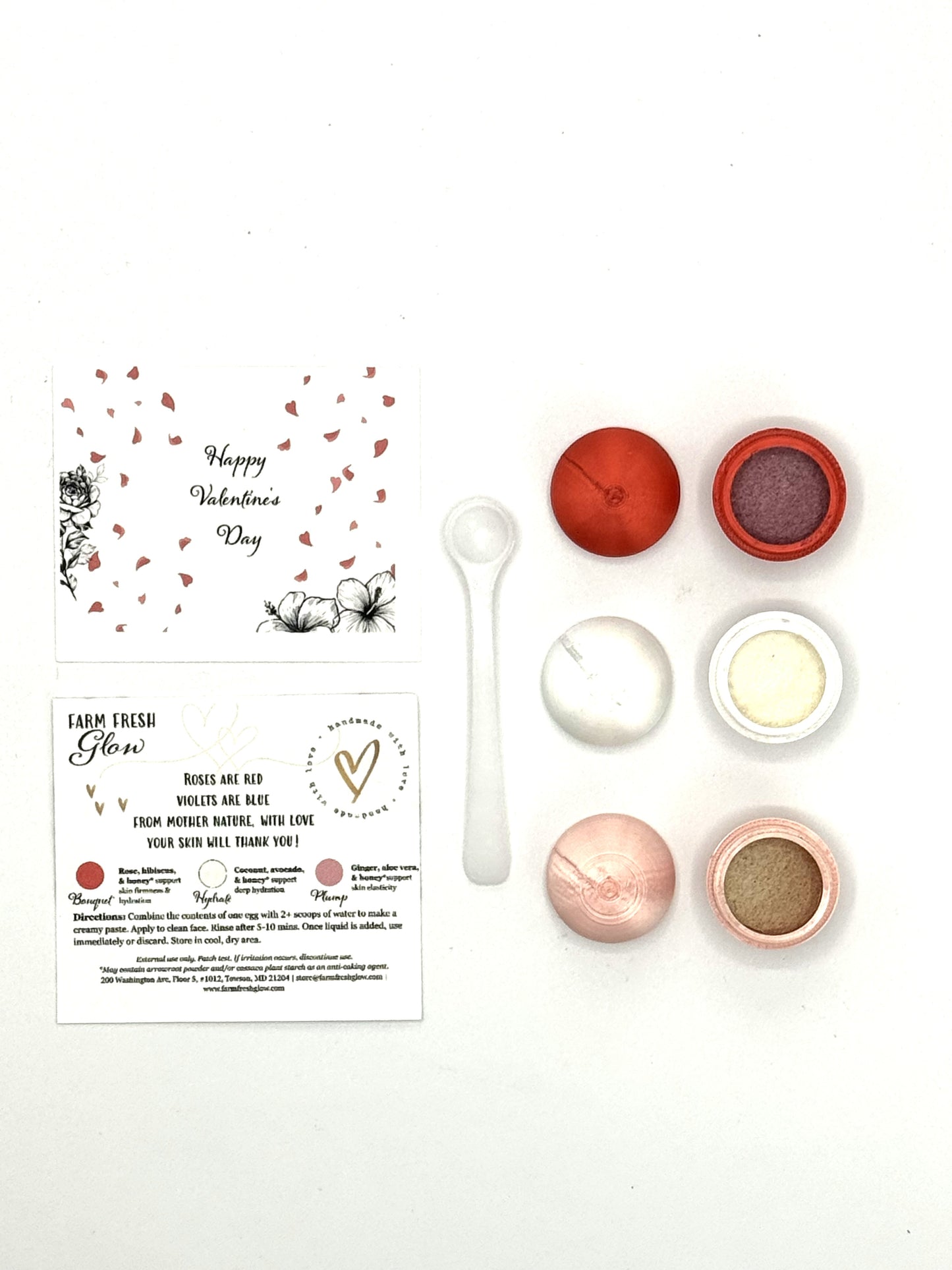 Valentine’s Day Mini Spa Mask Gift Set – Sample Size Self-Care Trio for Teens & Galentines (Unique Valentines, Candy-Free)