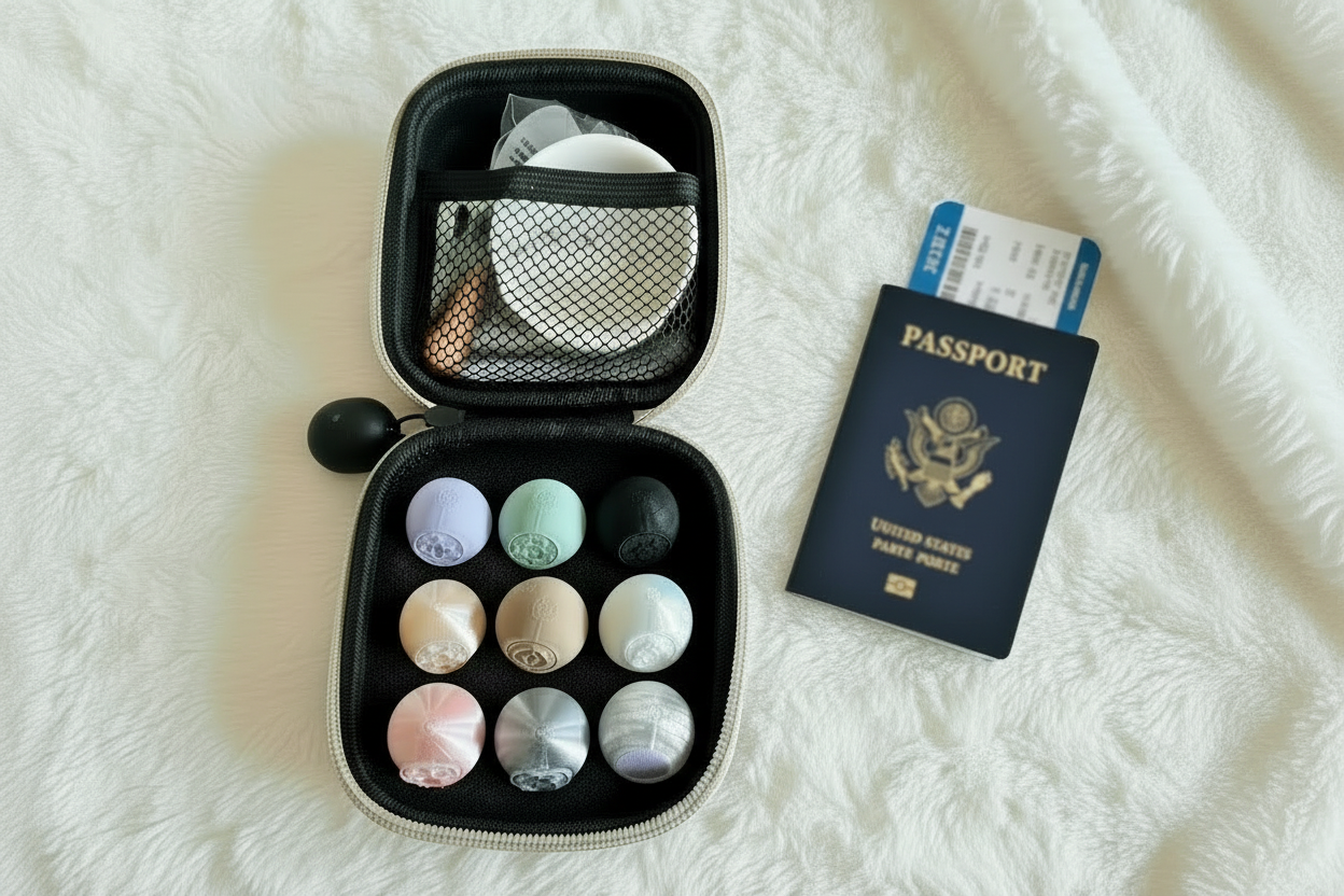 Travel Face Mask Powder Kit | All-in-One Skincare Set with Bowl & Spatula